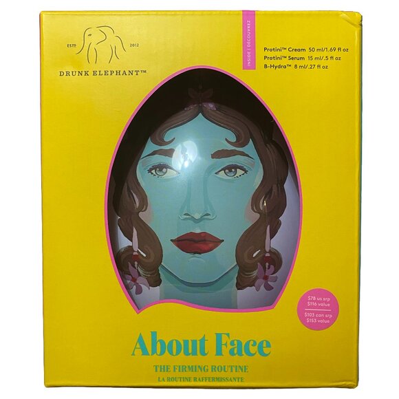 Drunk Elephant About Face Kit: Protini Cream Protini Serum B-Hydra